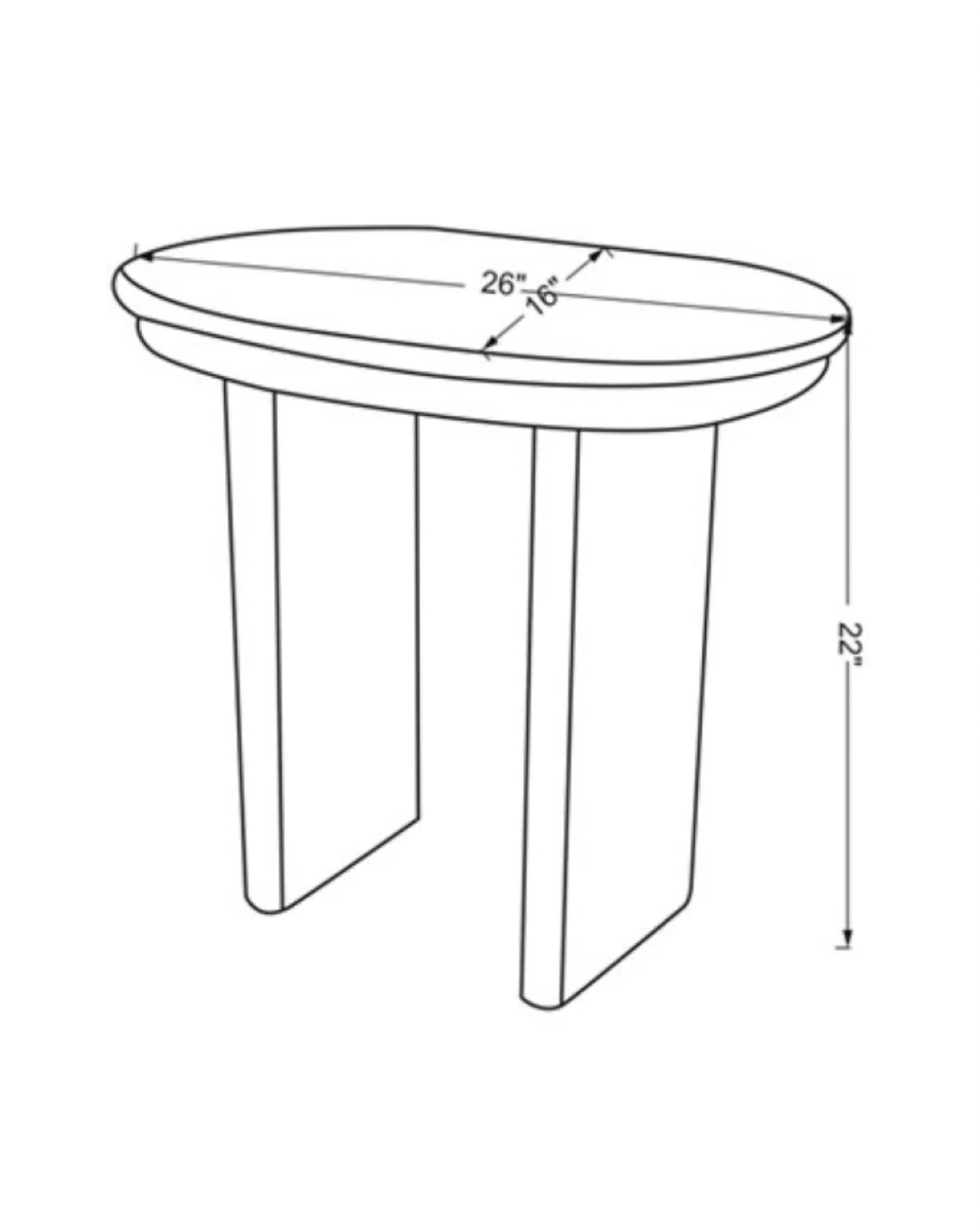 Wooden Ridge Side Table - photo 3