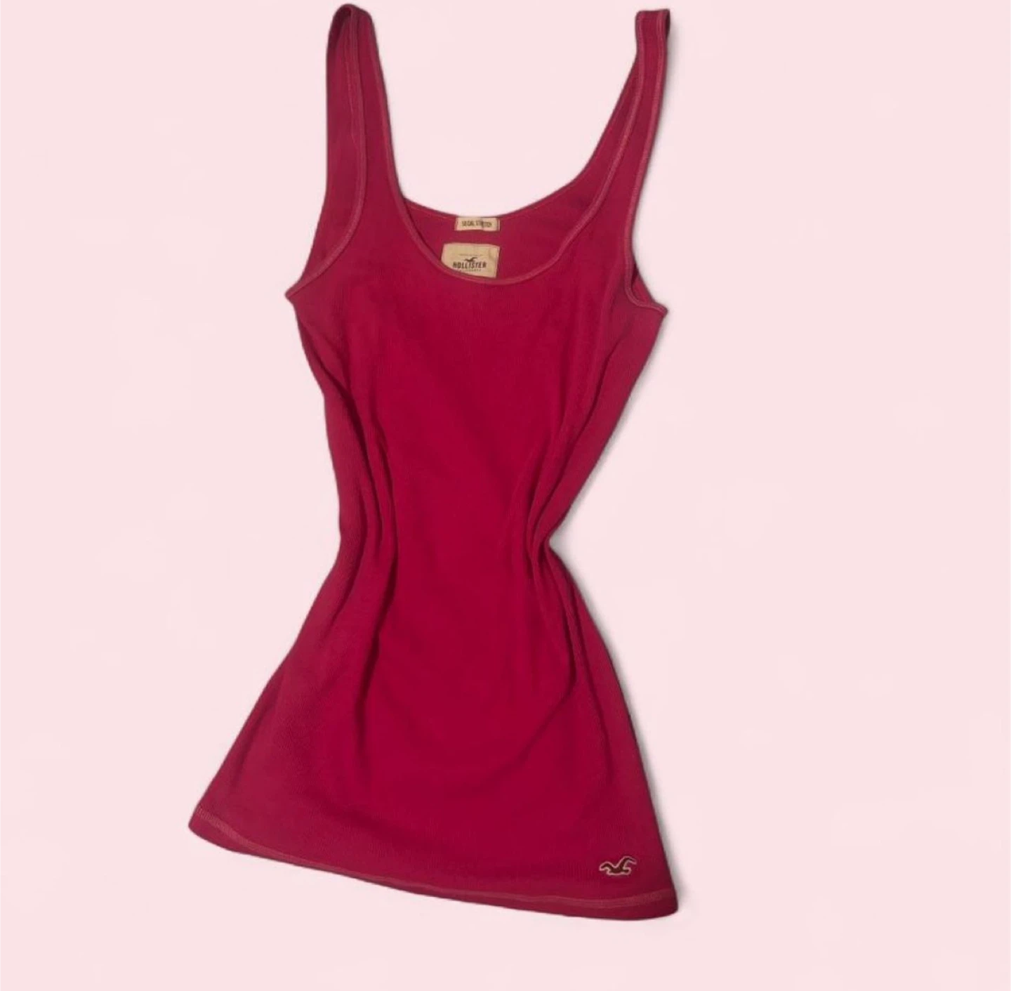 Hollister Co. Ribbed Tank Top - hot pink