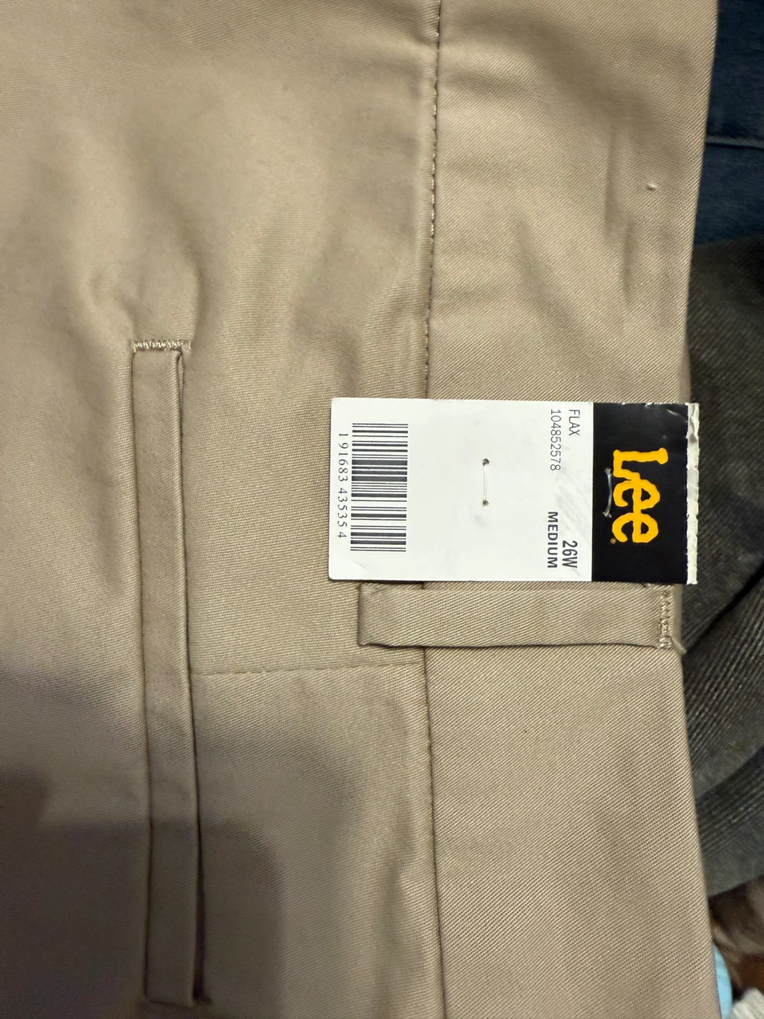 Lee Straight Leg Pants - Khaki, Size 26W Medium - photo 2