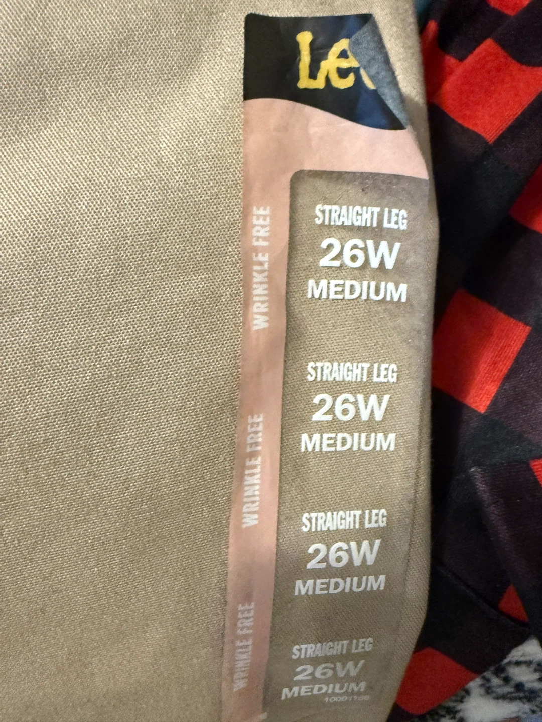 Lee Straight Leg Pants - Khaki, Size 26W Medium - photo 3
