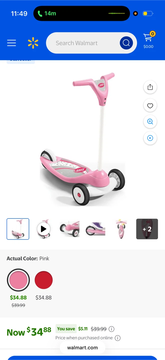 Radio Flyer Pink 3-Wheel Scooter - photo 3