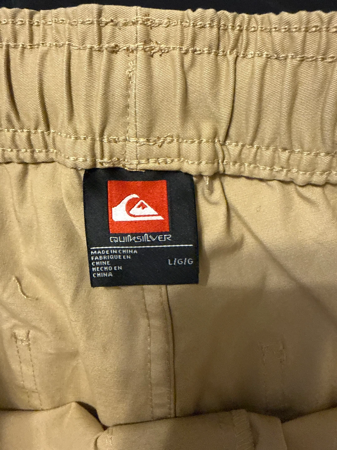 Quiksilver Men's Tan Cargo Shorts Size L