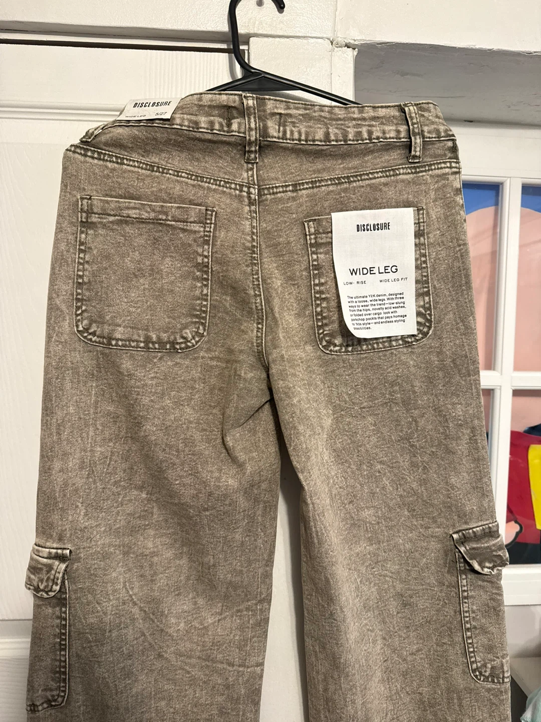 Disclosure Wide Leg Cargo Pants Brown 5/27 - photo 2