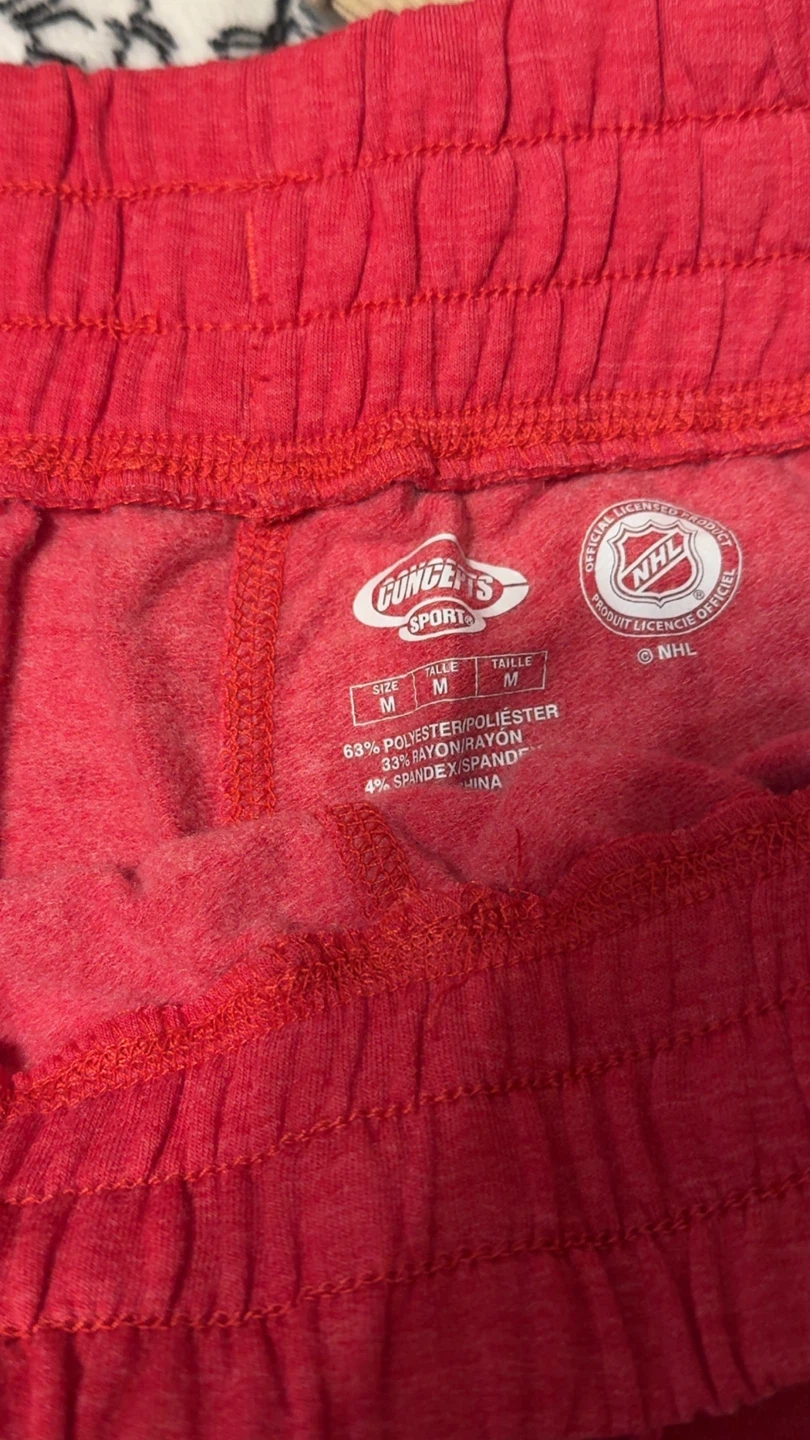 Concepts Sport NHL Chicago Blackhawks Red Sweatpants Size M - photo 3