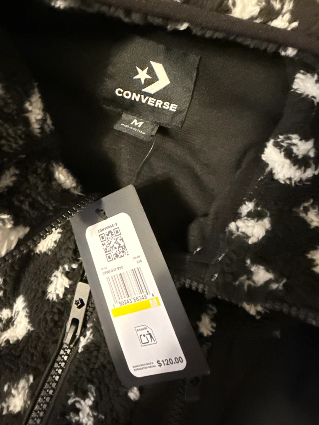 Converse Sherpa Fleece Jacket Size M, L, XL - photo 4