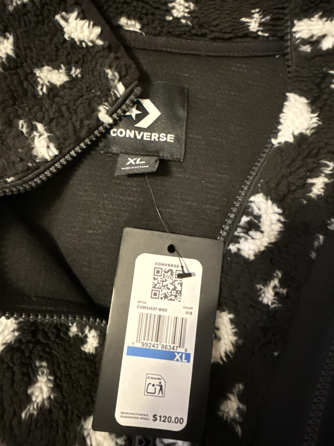 Converse Sherpa Fleece Jacket Size M, L, XL - photo 3