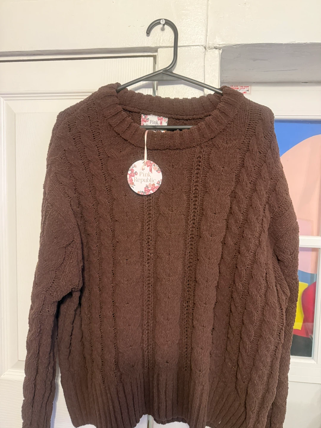 Pink Republic "Vintage Cocoa" Sweater - Size S