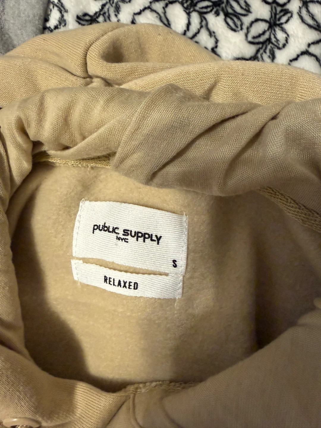 Public Supply NYC Relaxed Fit Hoodie - Tan - photo 2