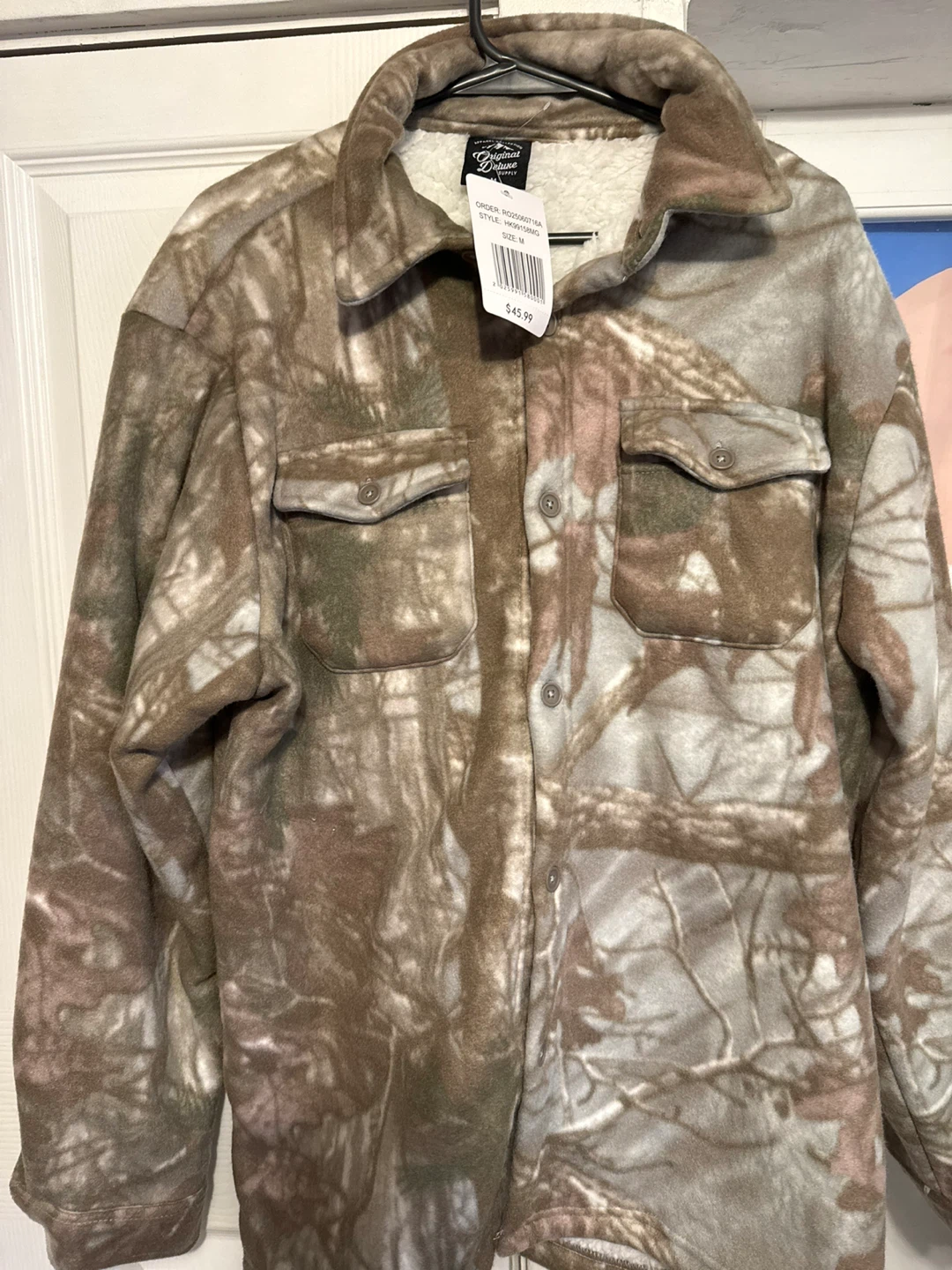 Fleece Lined Shirt Jacket - Men's Medium