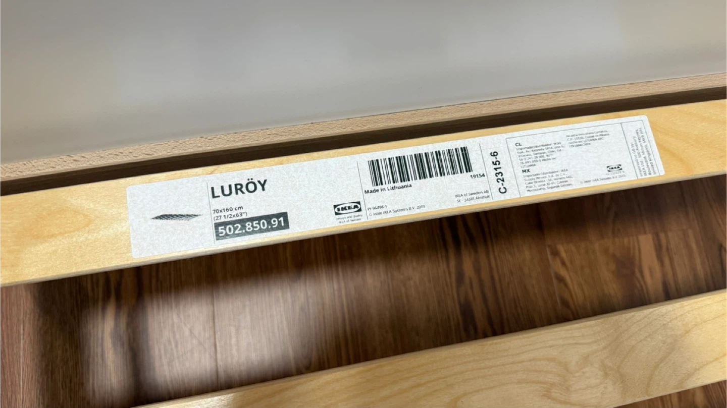IKEA Luroy Twin Bed Frame with Slats - photo 4