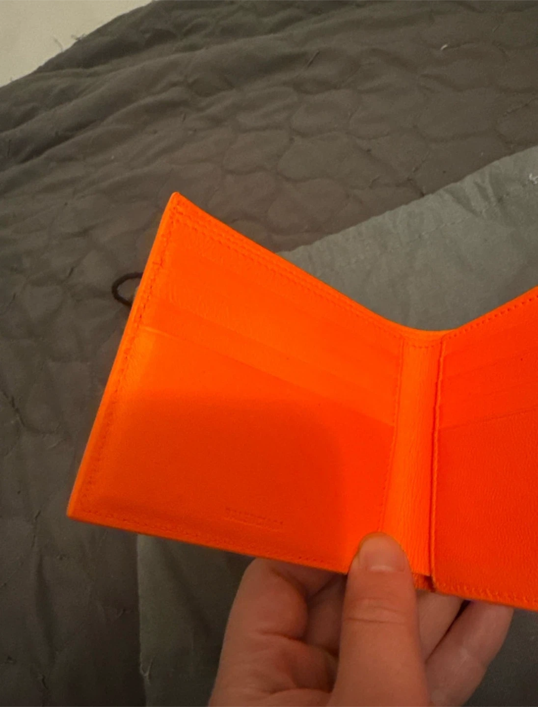 Balenciaga Orange Bi-Fold Wallet - photo 4