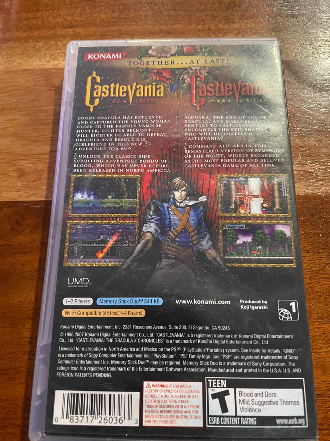 Castlevania The Dracula X Chronicles PSP UMD Game - photo 4