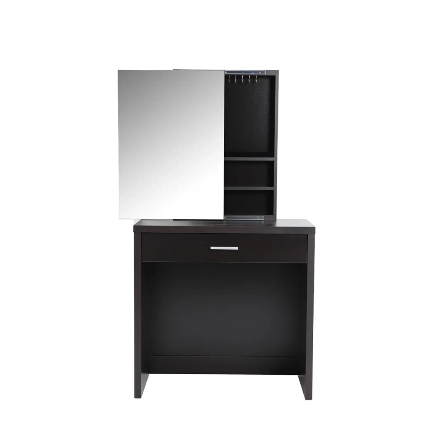 Cappuccino 3 Piece Vanity Set with Sliding Mirror - photo 4