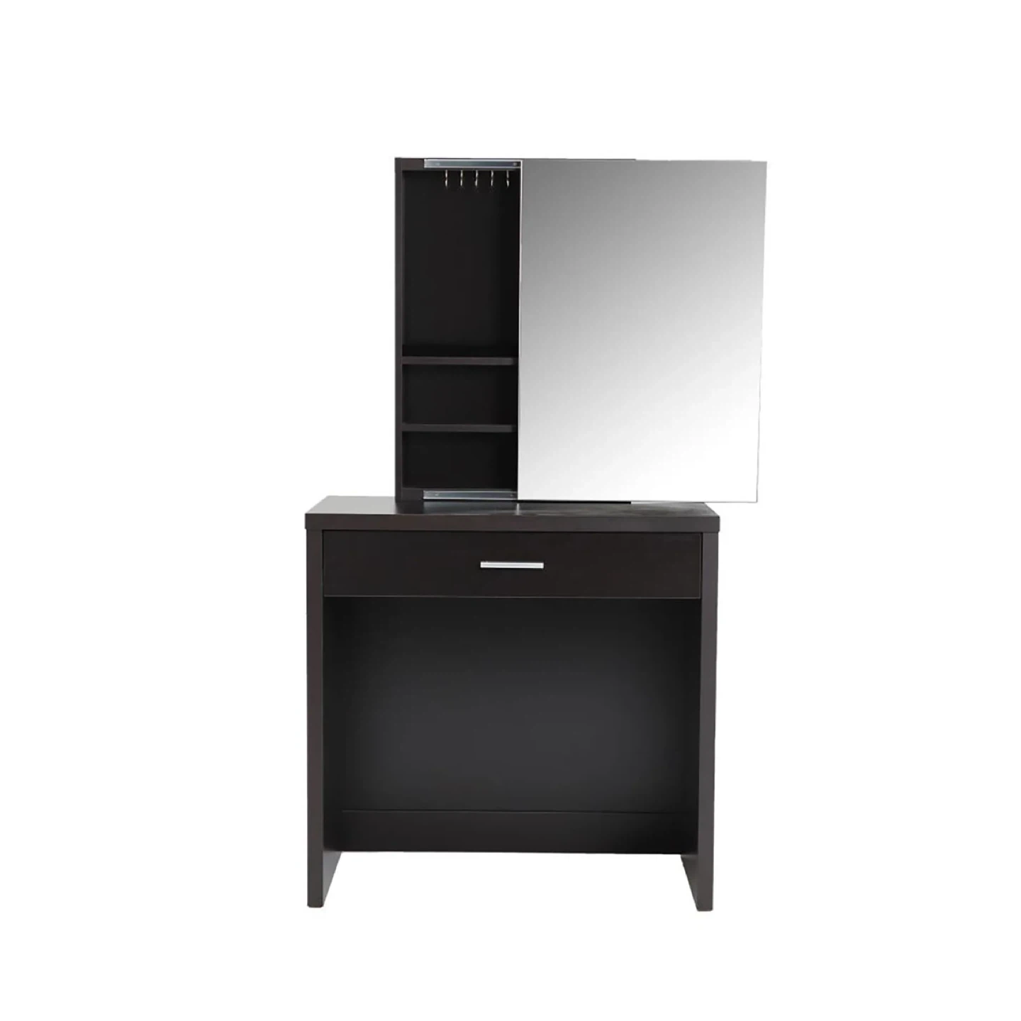 Cappuccino 3 Piece Vanity Set with Sliding Mirror - photo 5