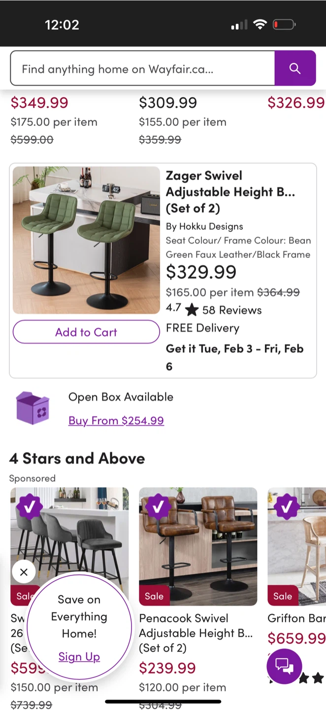 Hokku Designs Zager Bar Stools (Set of 4) - photo 4