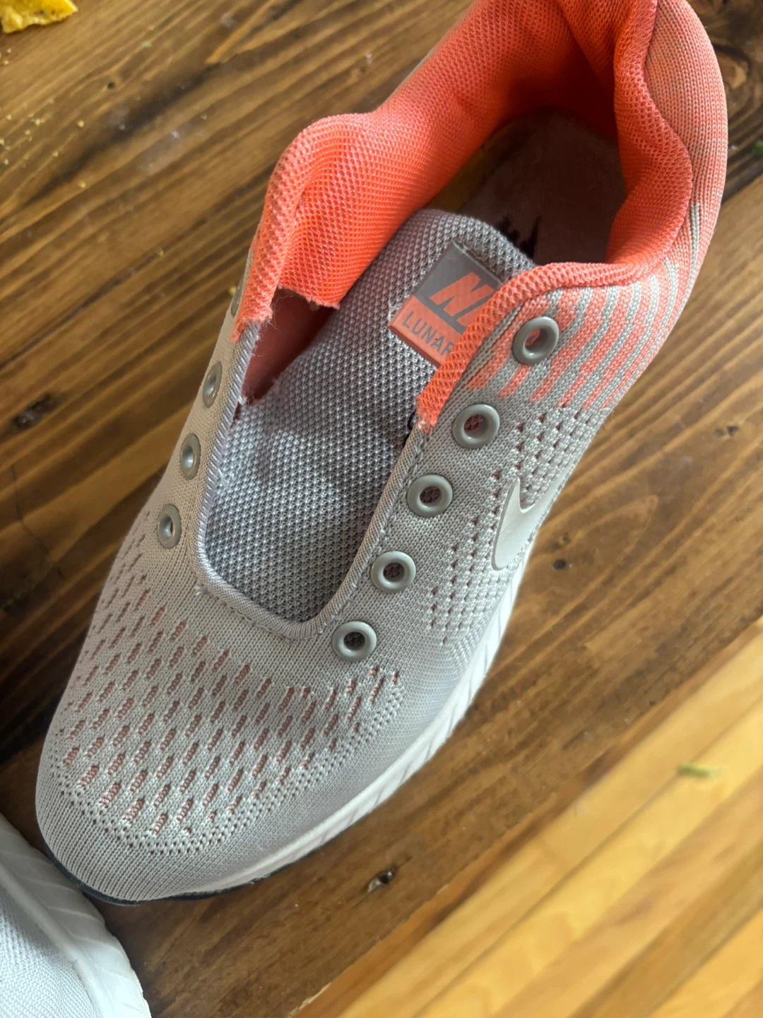 Nike LunarLaunch Women's Running Shoes Grey/Coral Size 7 - photo 3