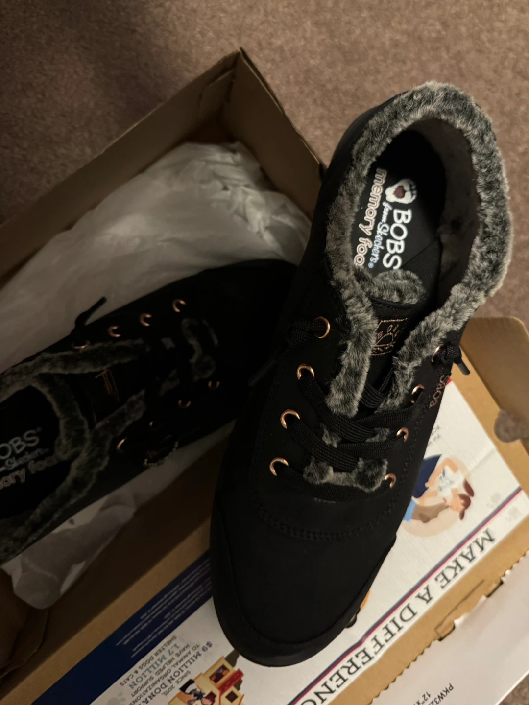 BOBS from Skechers Women's Black Memory Foam Shoes - Size 9 - photo 3