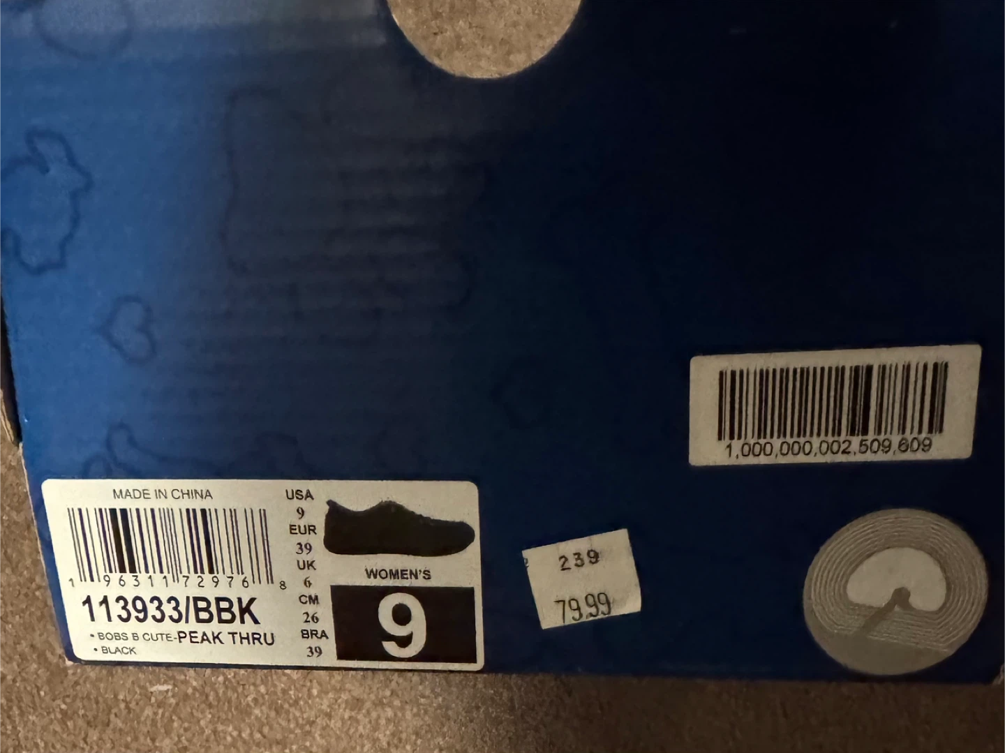 BOBS from Skechers Women's Black Memory Foam Shoes - Size 9 - photo 4