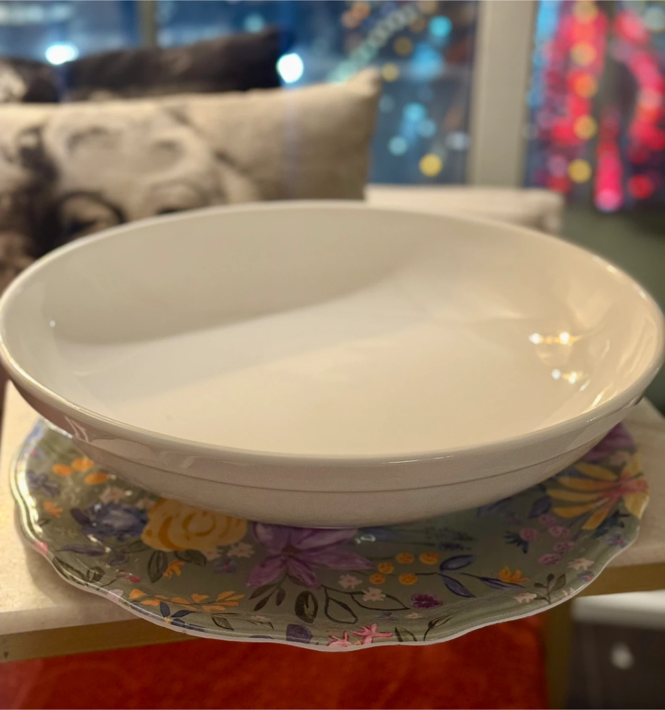 FREE Large Serving Bowl & Floral Plate — Pickup ASAP - photo 2