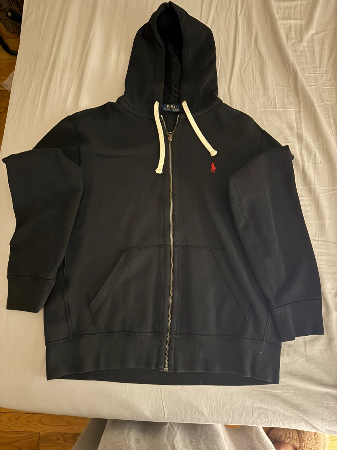 Polo Ralph Lauren Black Full Zip Hoodie and Joggers Set - Large