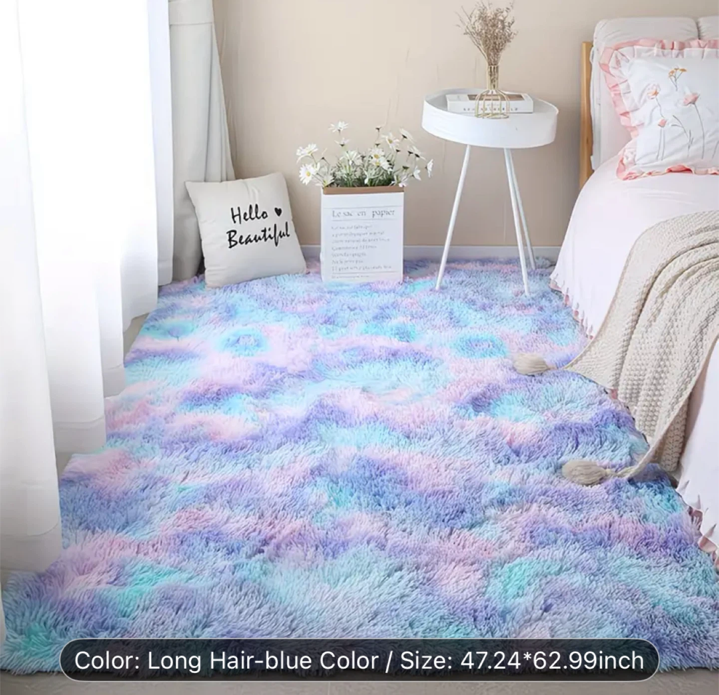 Cute Faux Fur Area Rug - MOVING SALE!