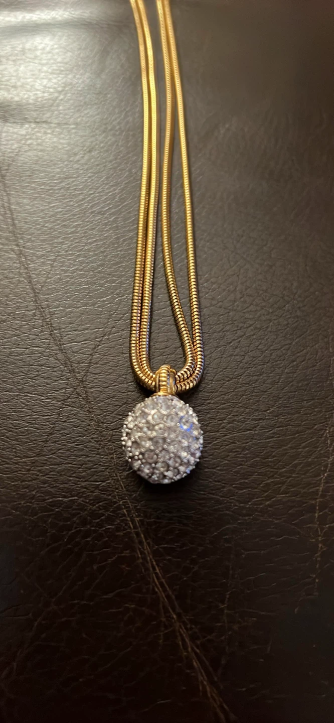Swarovski Necklace with Crystal Ball Pendant