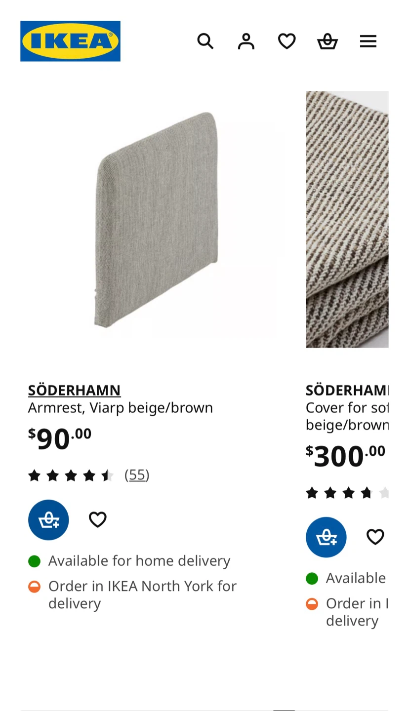 IKEA SÖDERHAMN L shape, grey color - photo 3