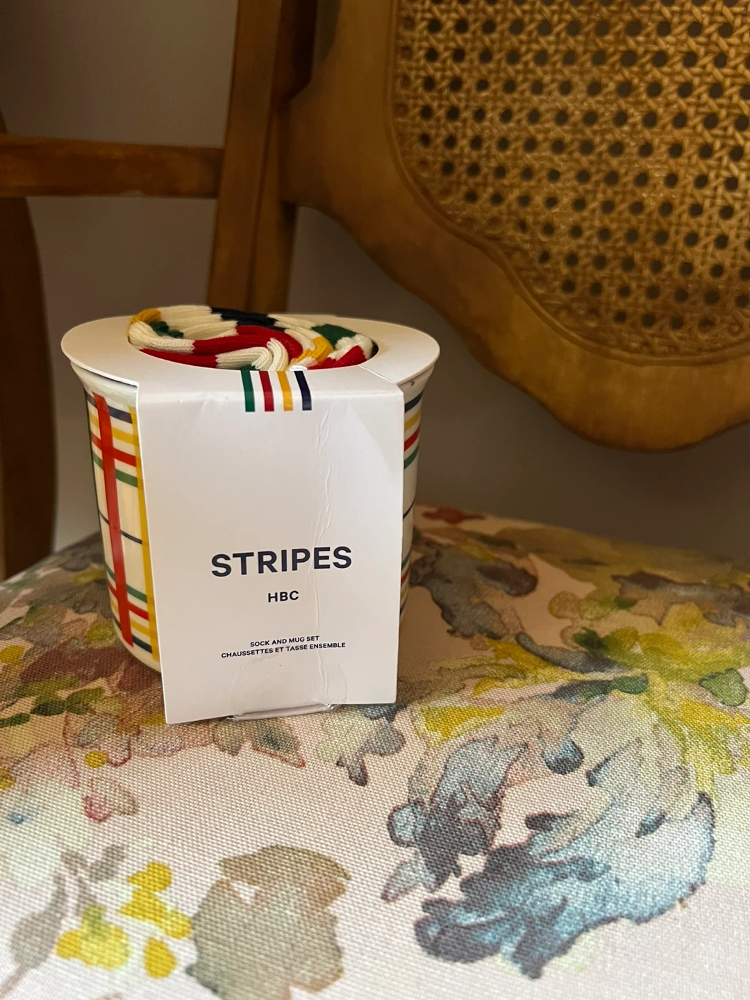 HBC Stripes Sock and Mug Set