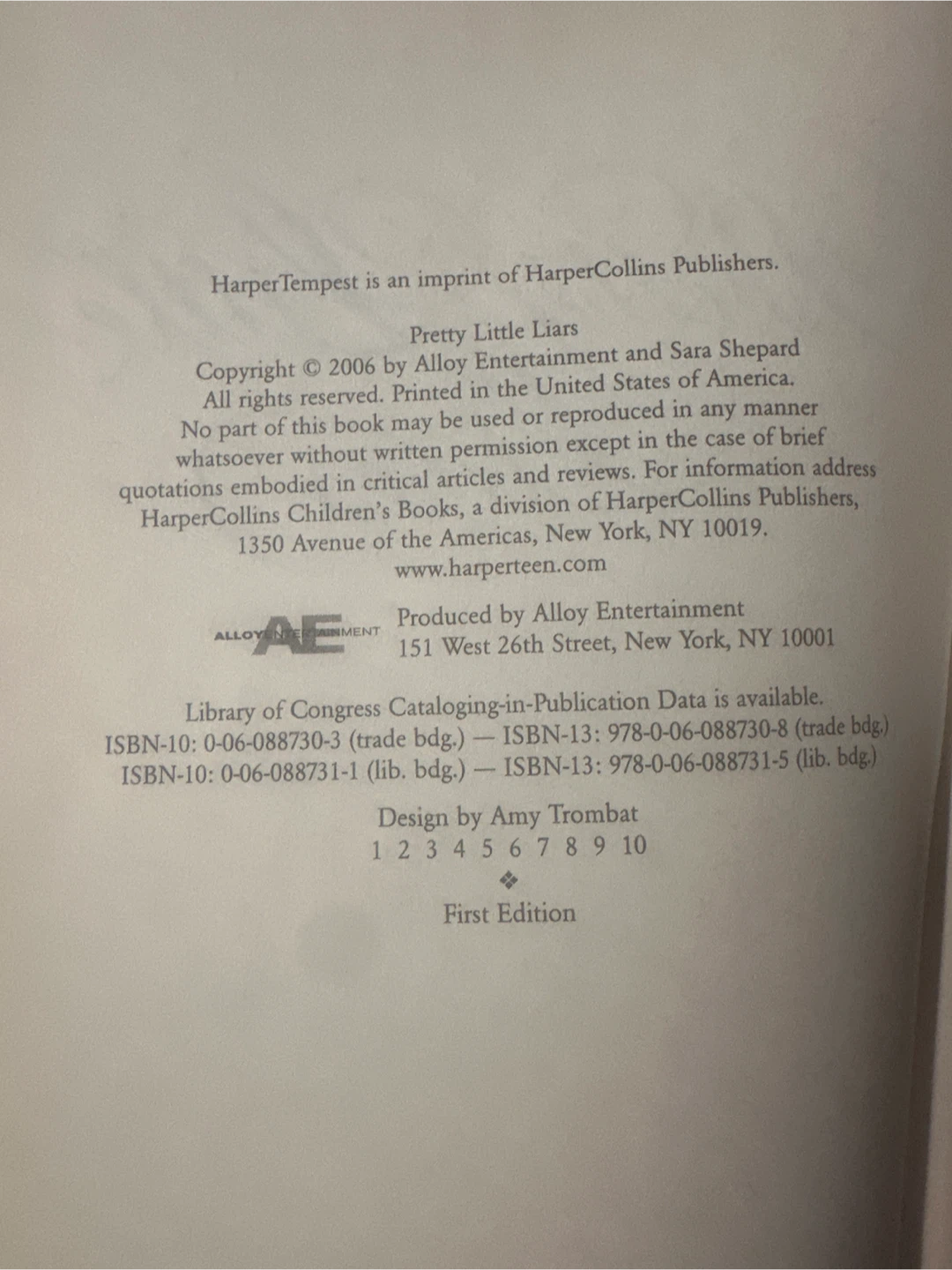 Pretty Little Liars & Unbelievable Books by Sara Shepard - photo 2