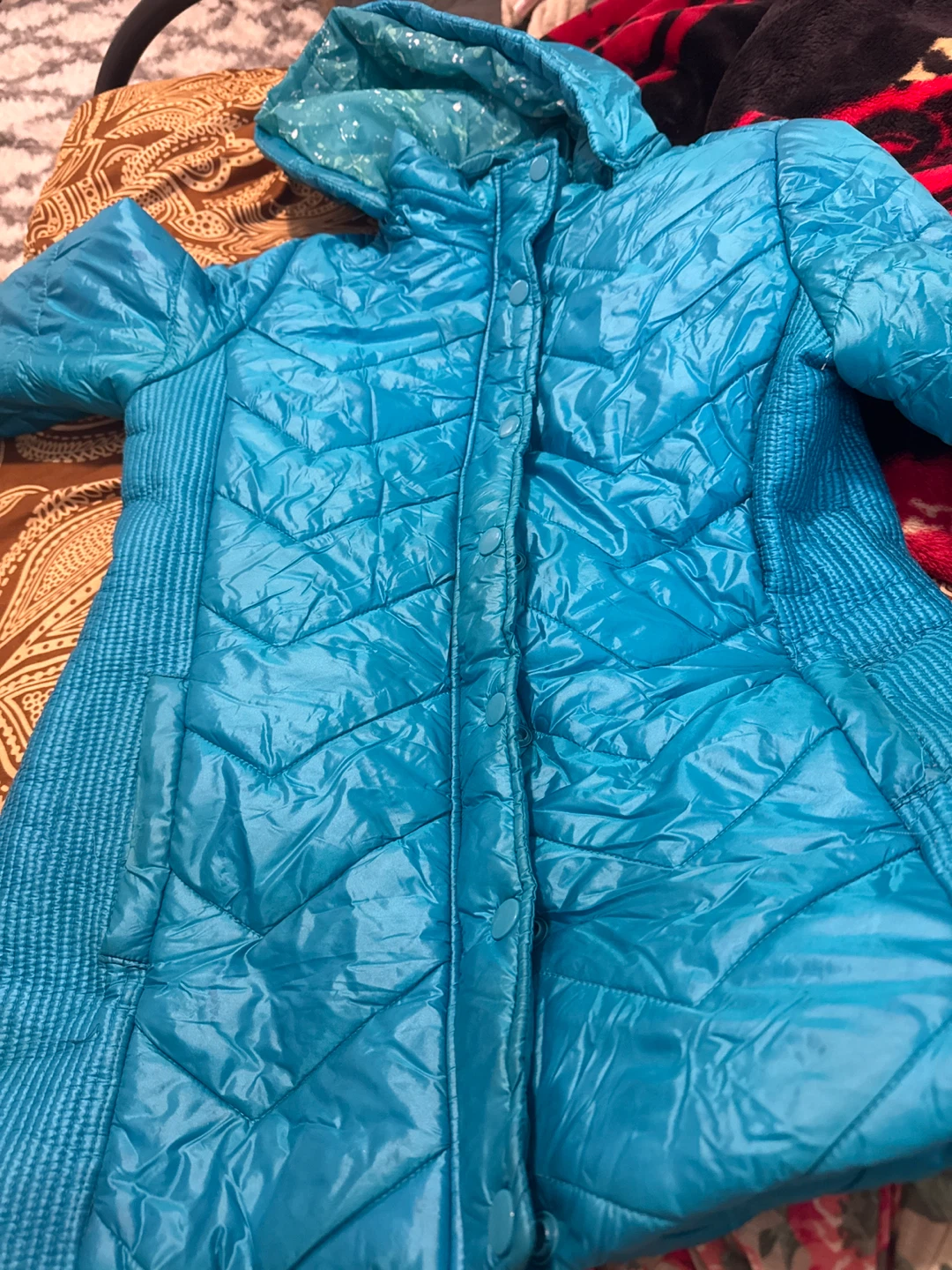Justice Puffer Jacket - Teal - photo 2