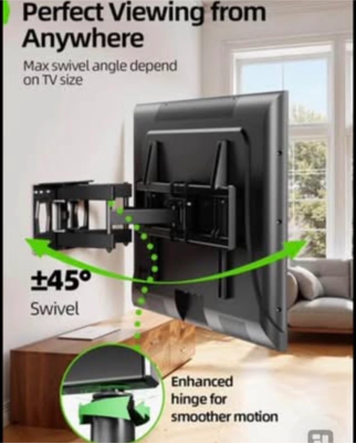 Full Motion TV Wall Mount 37”/86 - photo 4