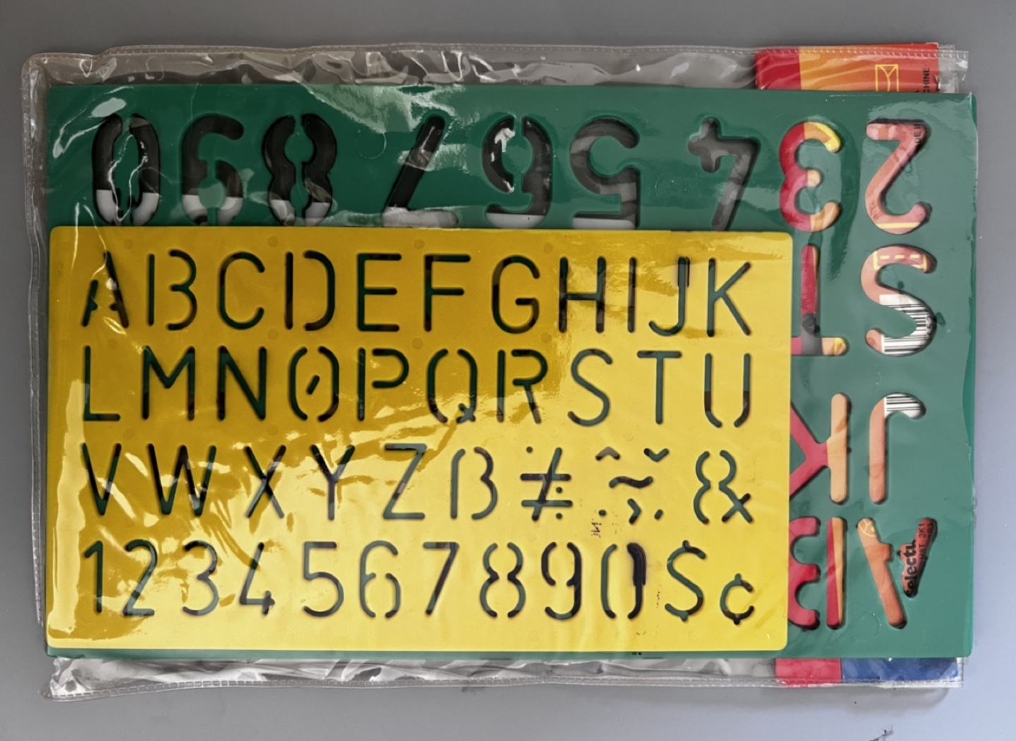 New-Stencil Set with Letters, Numbers & Symbols - photo 2