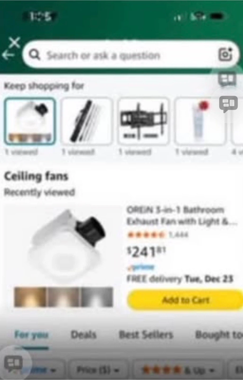 OREIN 3-in-1 Bathroom Exhaust Fan with Light - photo 2
