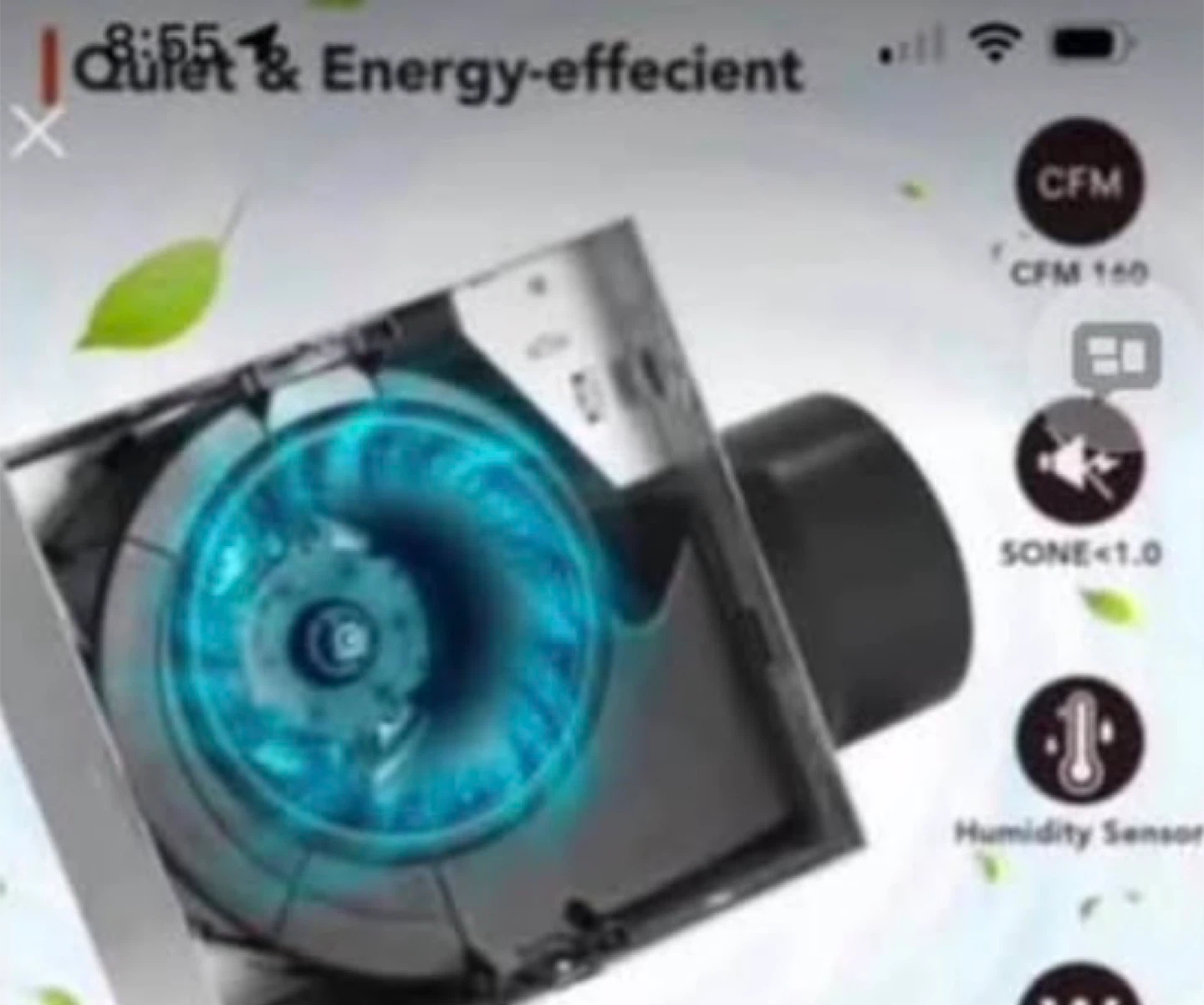 OREIN 3-in-1 Bathroom Exhaust Fan with Light - photo 5