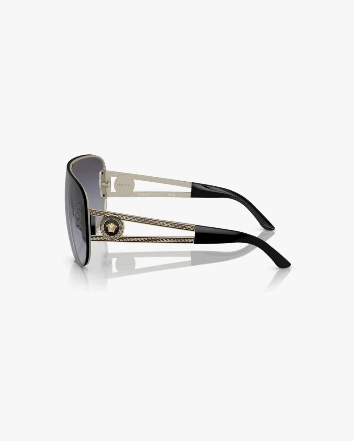 Versace Rock icons visor sunglasses in pale gold grey - photo 5