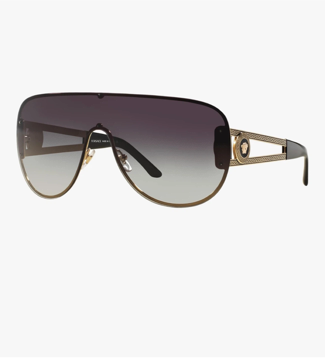 Versace Rock icons visor sunglasses in pale gold grey - photo 4