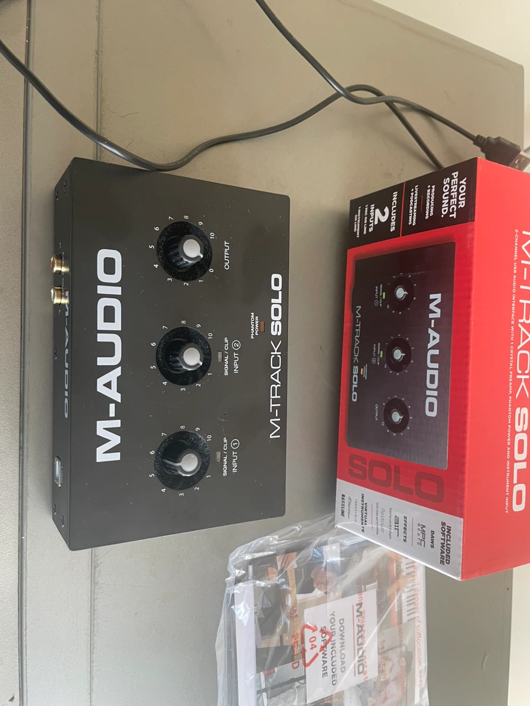 Brand new M-Audio M-Track Solo USB Audio Interface - photo 2