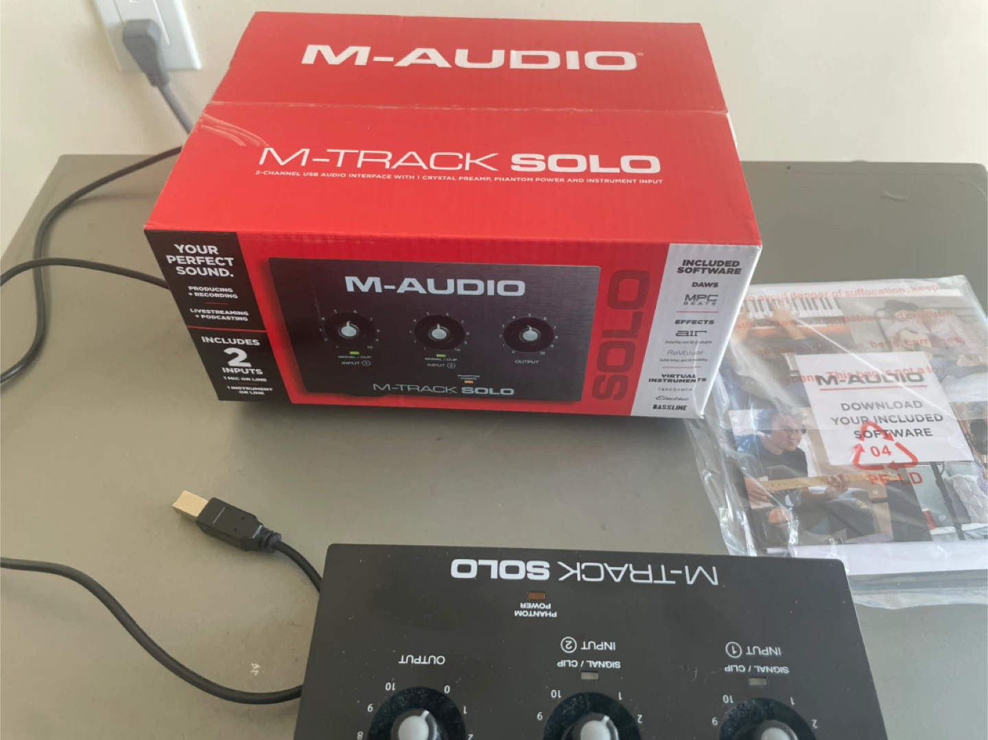 Brand new M-Audio M-Track Solo USB Audio Interface