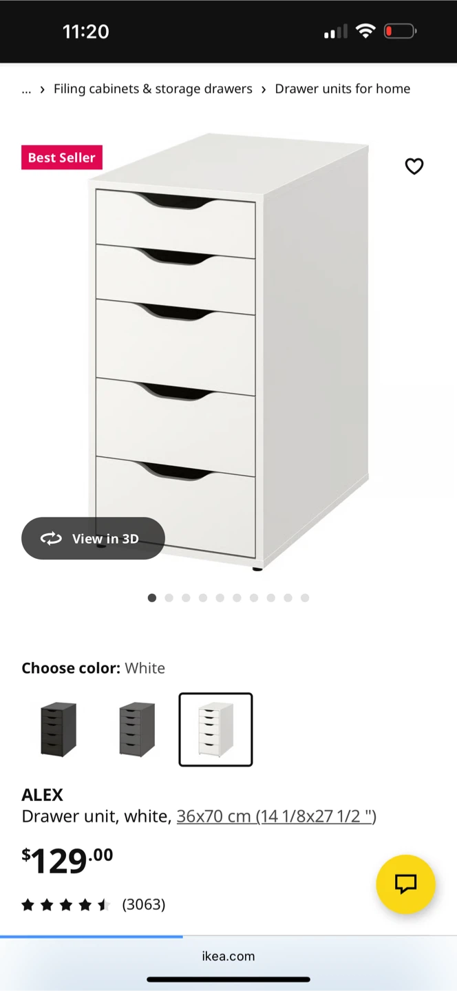 IKEA ALEX 5-drawer unit, pale green - photo 4