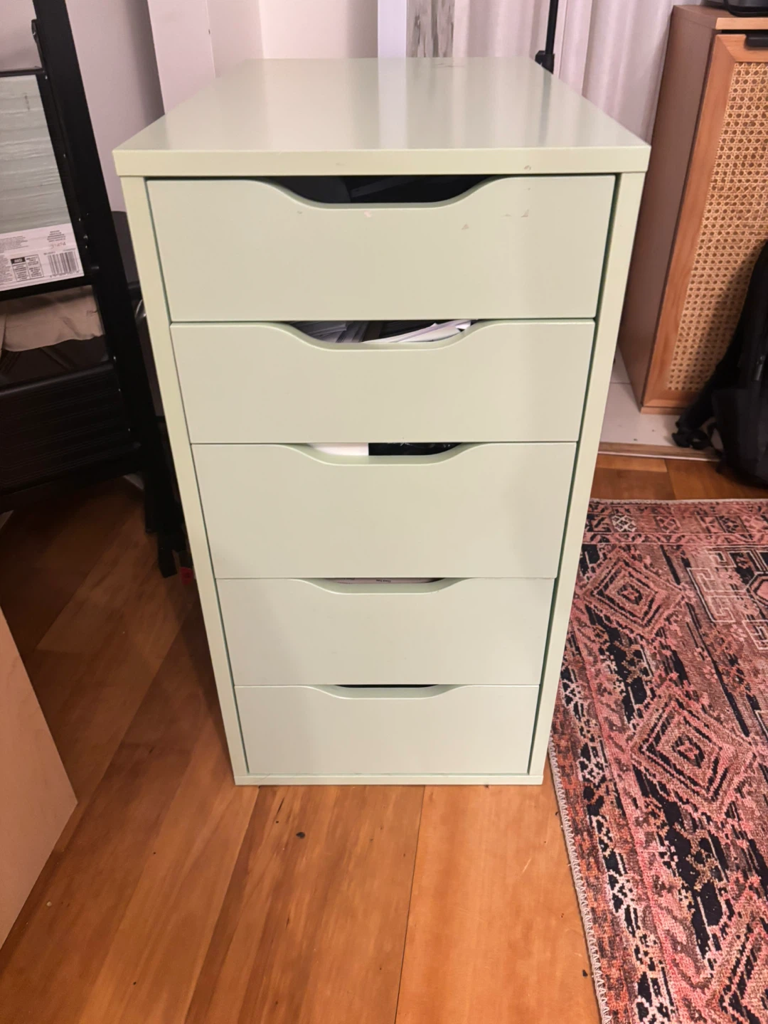 IKEA ALEX 5-drawer unit, pale green - photo 2