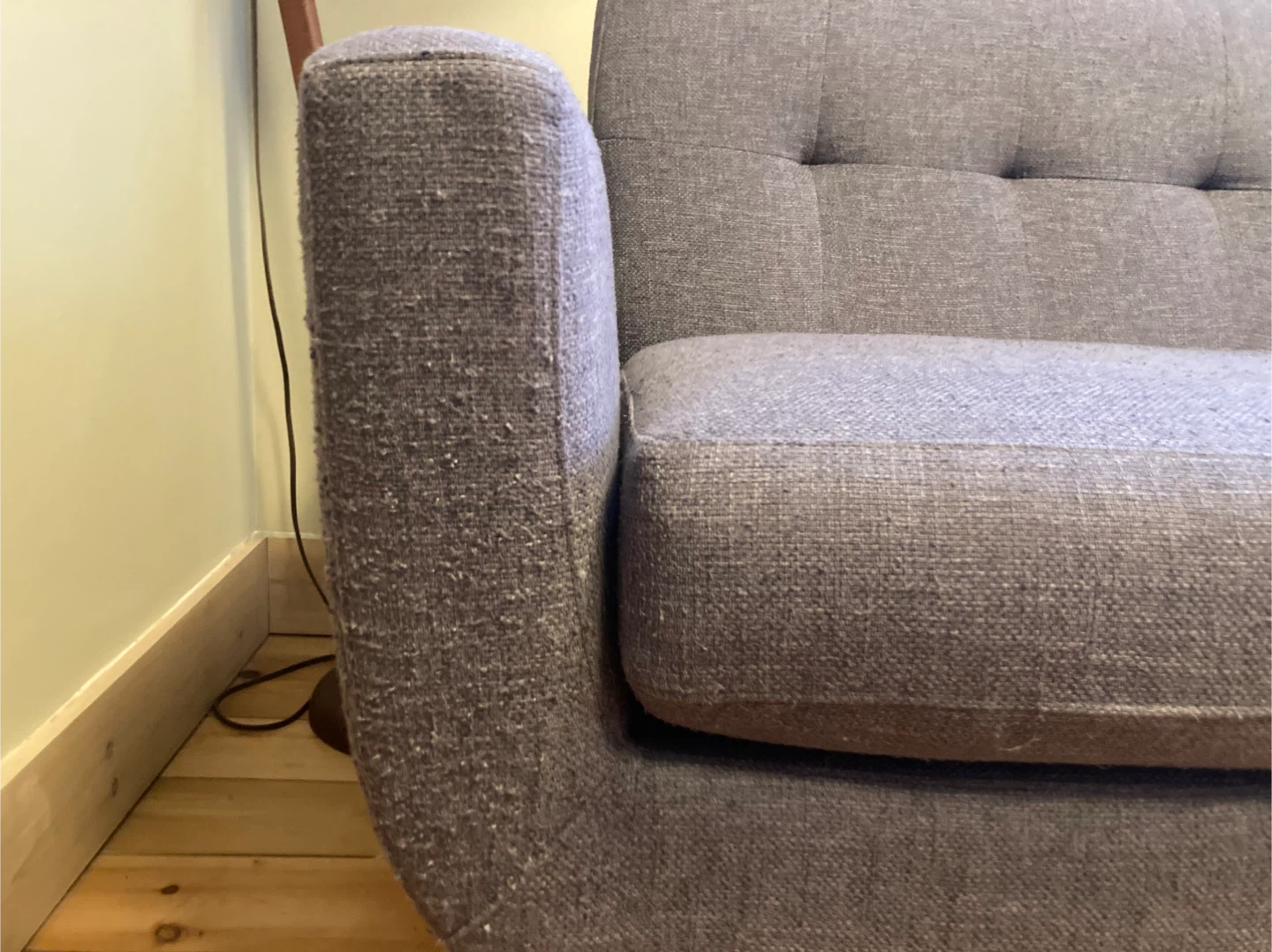 excellent and cute Grey Couch - photo 5