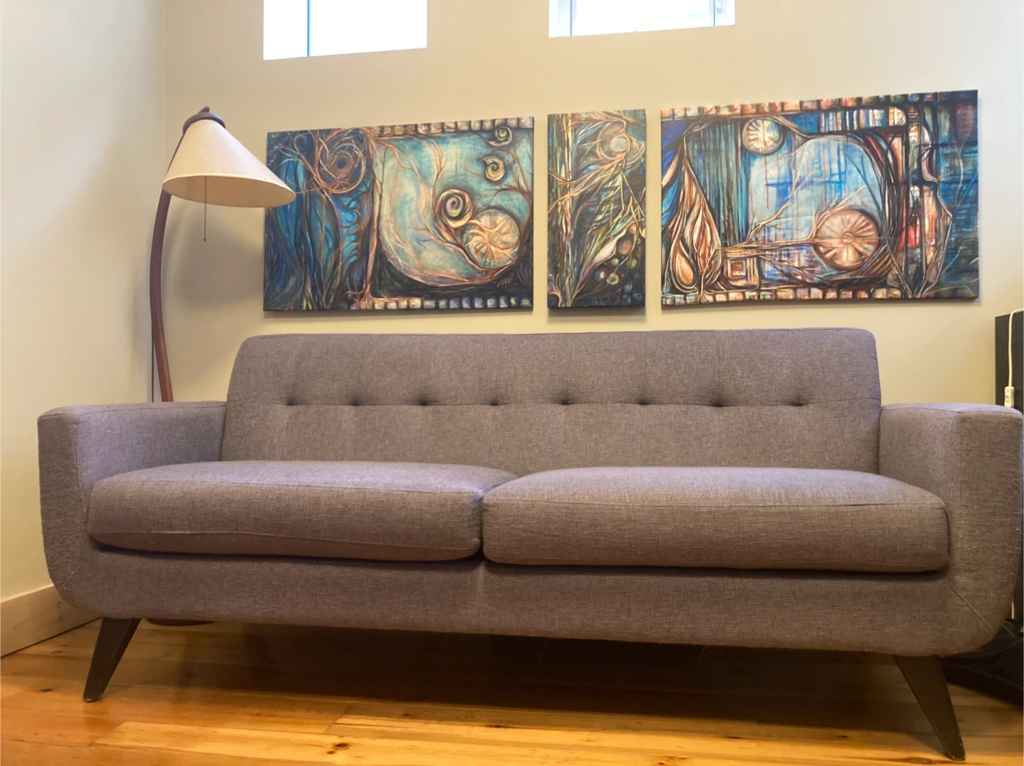 excellent and cute Grey Couch - photo 3