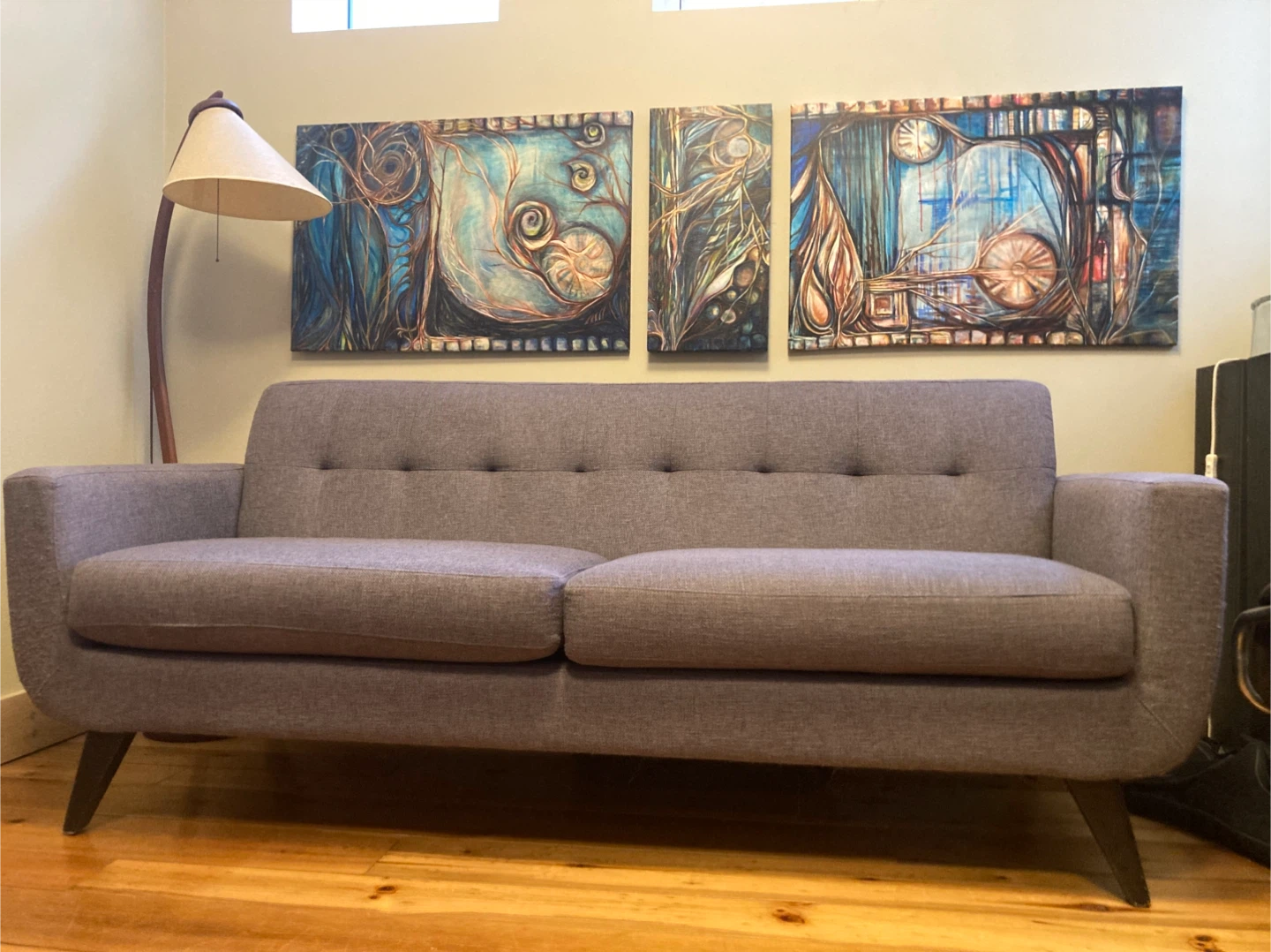 excellent and cute Grey Couch