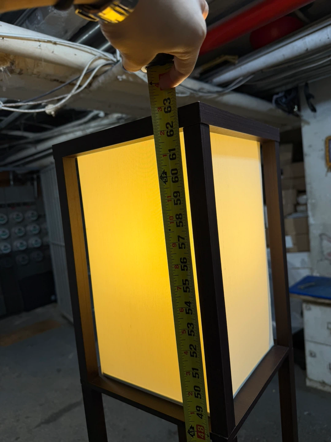 Modern Floor Lamp with Shelves