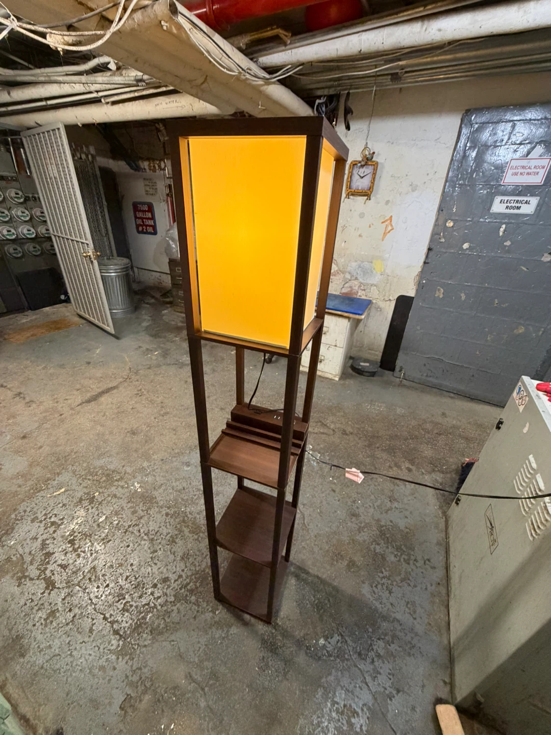 Modern Floor Lamp with Shelves - photo 3
