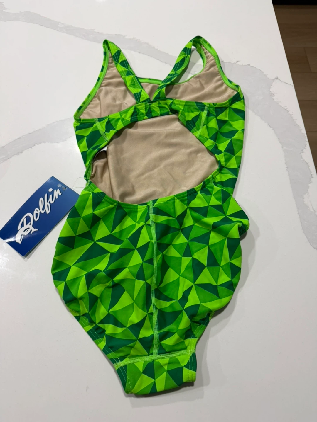 NWT Dolfin Swimwear One-Piece Swimsuit Green Size 34 - photo 2