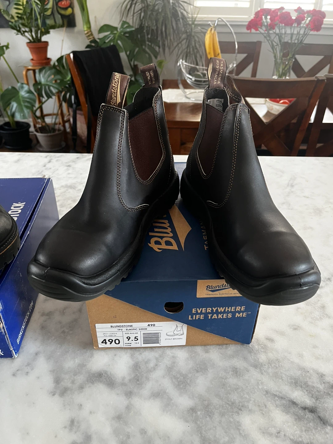 Blundstone 490 #9.5 Black Leather Chelsea Boots - photo 3