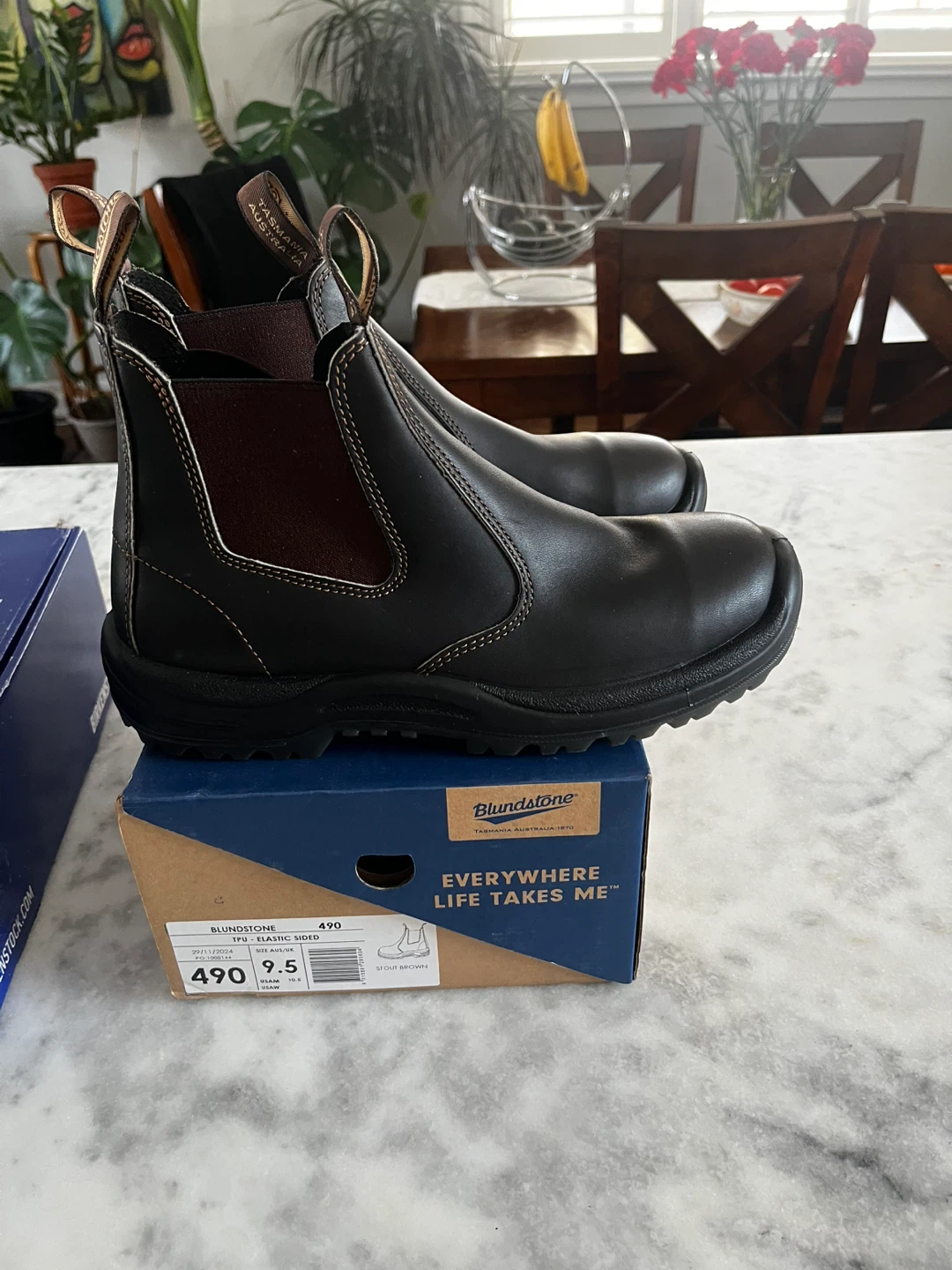 Blundstone 490 #9.5 Black Leather Chelsea Boots - photo 5