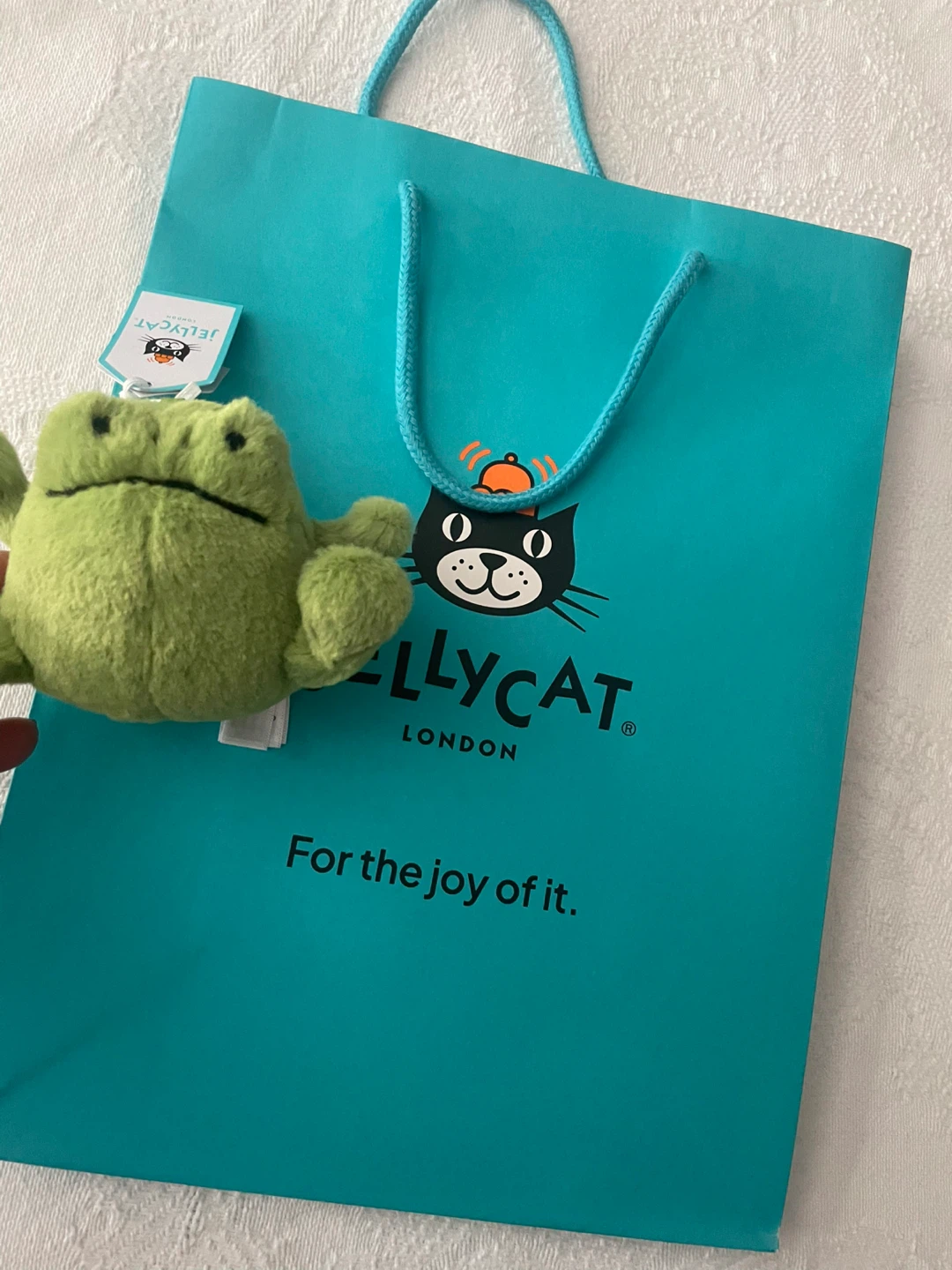 Jellycat Ricky Rain Frog key chain plus bag