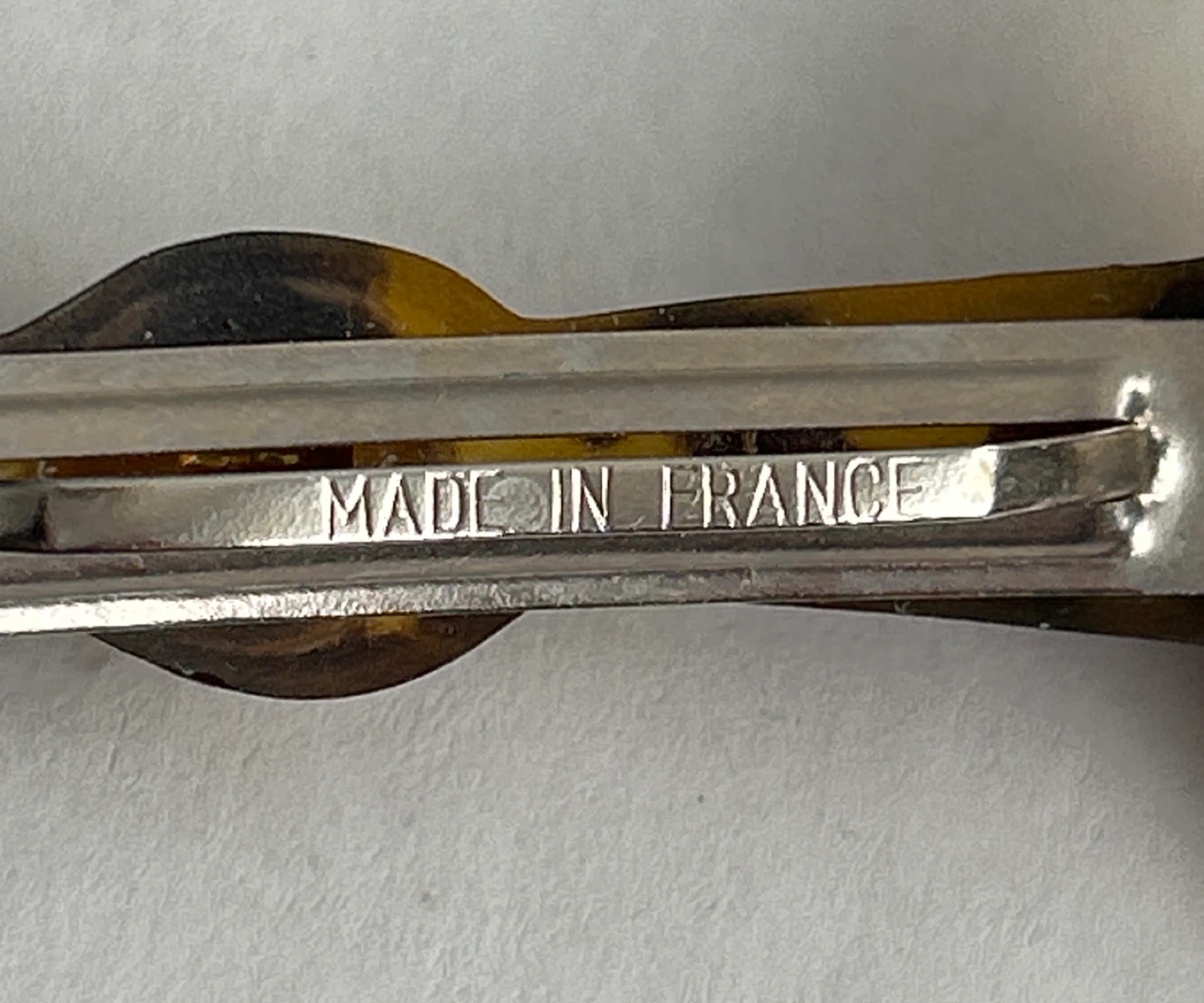 Tortoise Shell Horse Bit Snapple Design Hair Barrette - photo 4